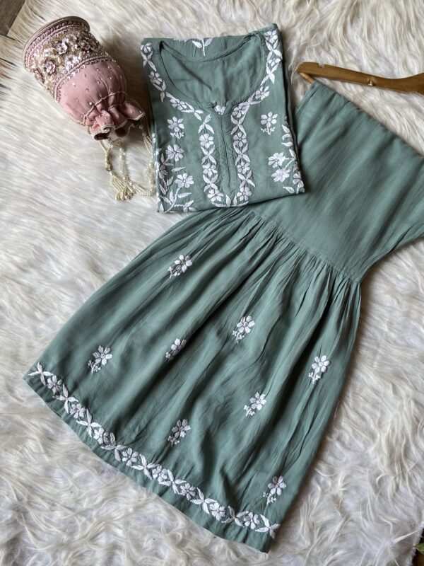 Green Lace Garara Set