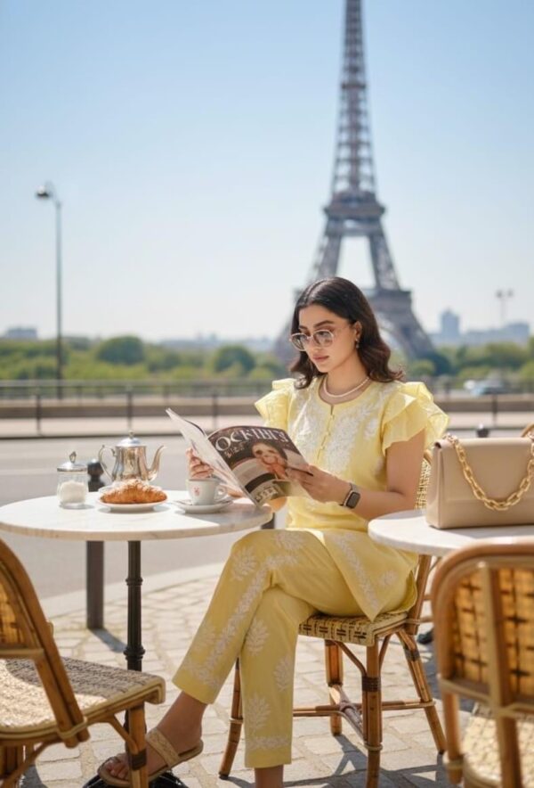 Sunshine Yellow Embroidered Co-ord Set
